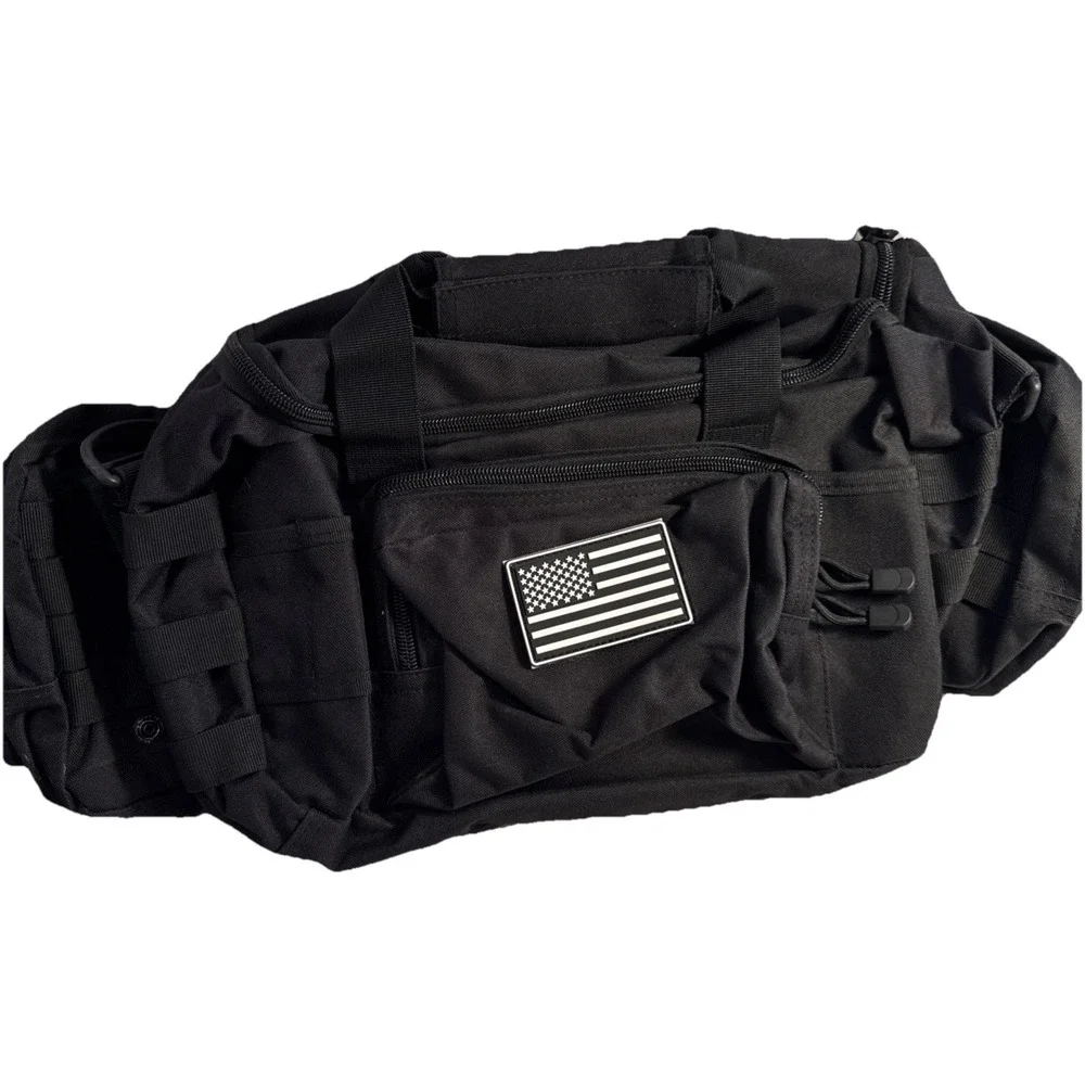3 In 1 Tactical Military Backpack Travel Duffle Bag Weekend Gym Work Black NEW